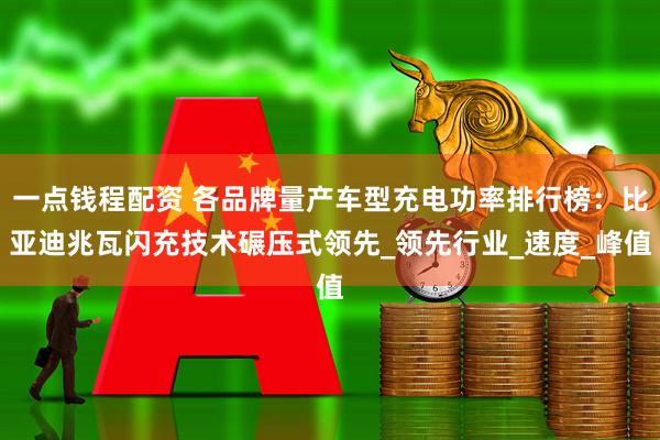 一点钱程配资 各品牌量产车型充电功率排行榜：比亚迪兆瓦闪充技术碾压式领先_领先行业_速度_峰值